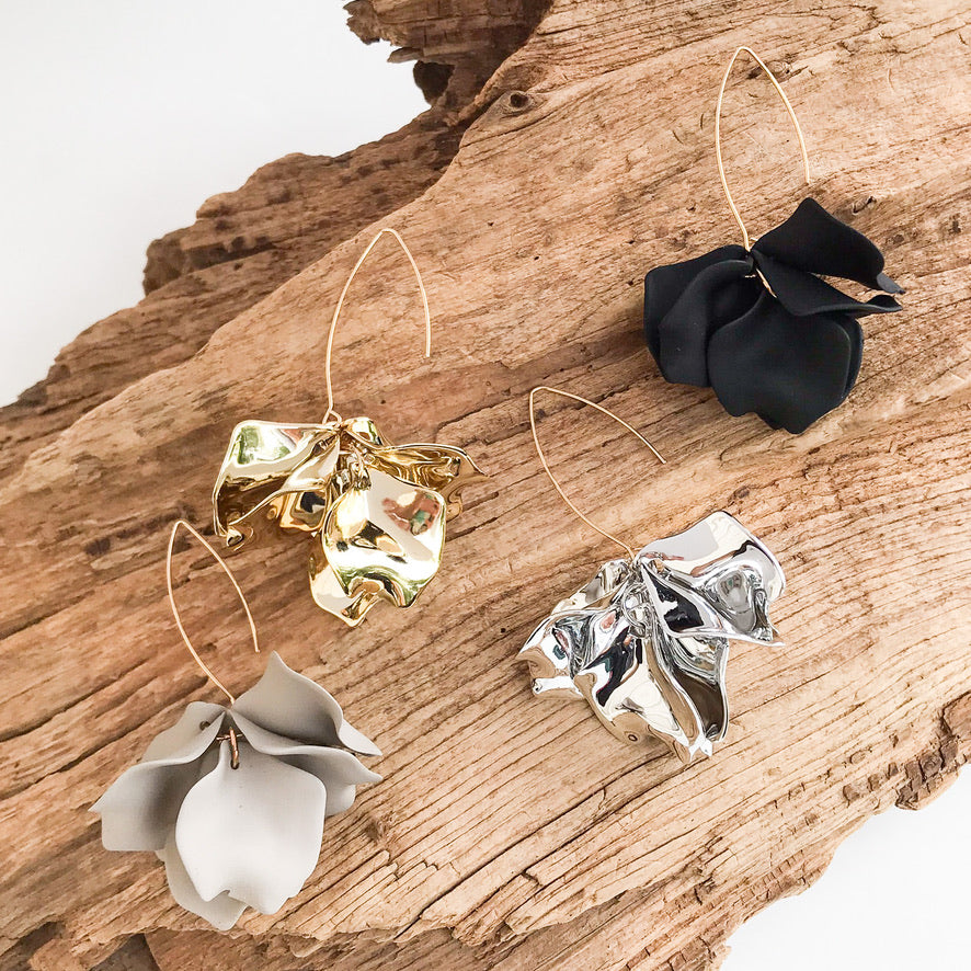 Hyacinth Tiered Marquis Earrings