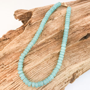 Rondelle Gemstone Layering Necklace 18”