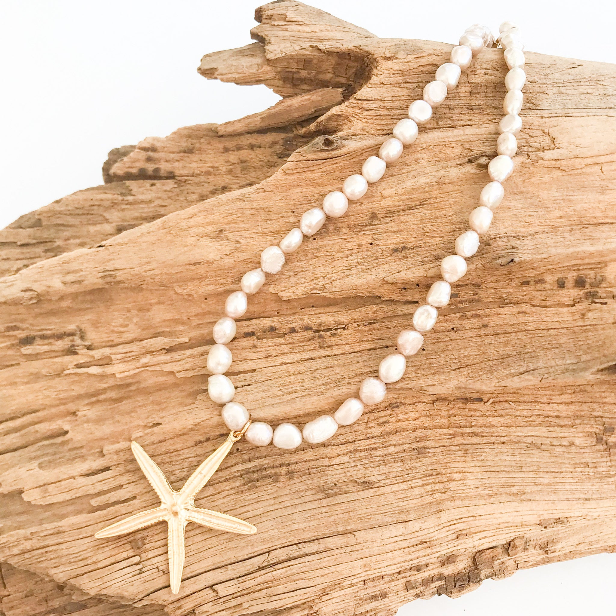 Starfish on Freshwater Pearls
