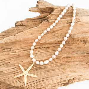 Starfish on Freshwater Pearls