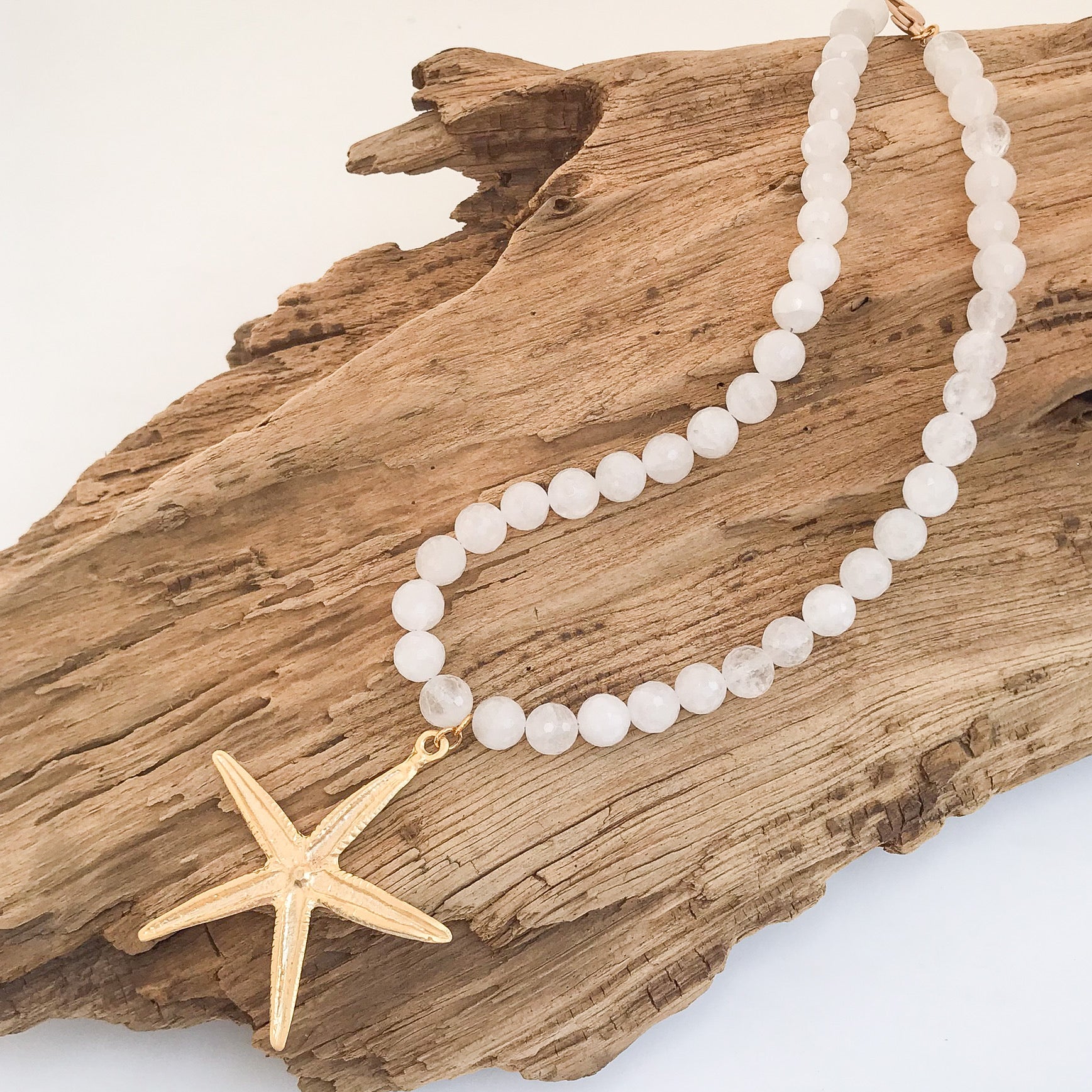 Starfish Gemstone Necklace