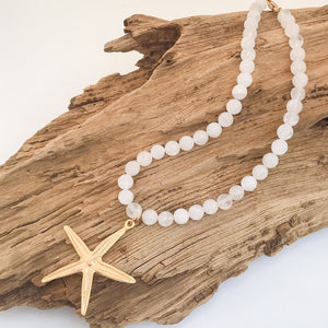 Starfish Gemstone Necklace