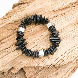 Chip Magnesite Colorblack Bracelet