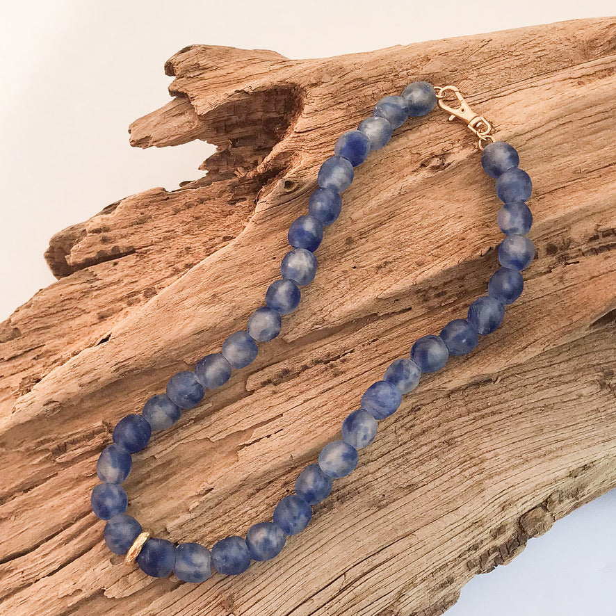 Glass Washer Necklace 18”