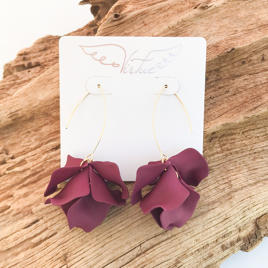 Hyacinth Tiered Marquis Earrings