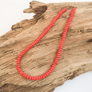 Rondelle Gemstone Layering Necklace 18”