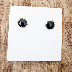 Gemstone CZ Stud