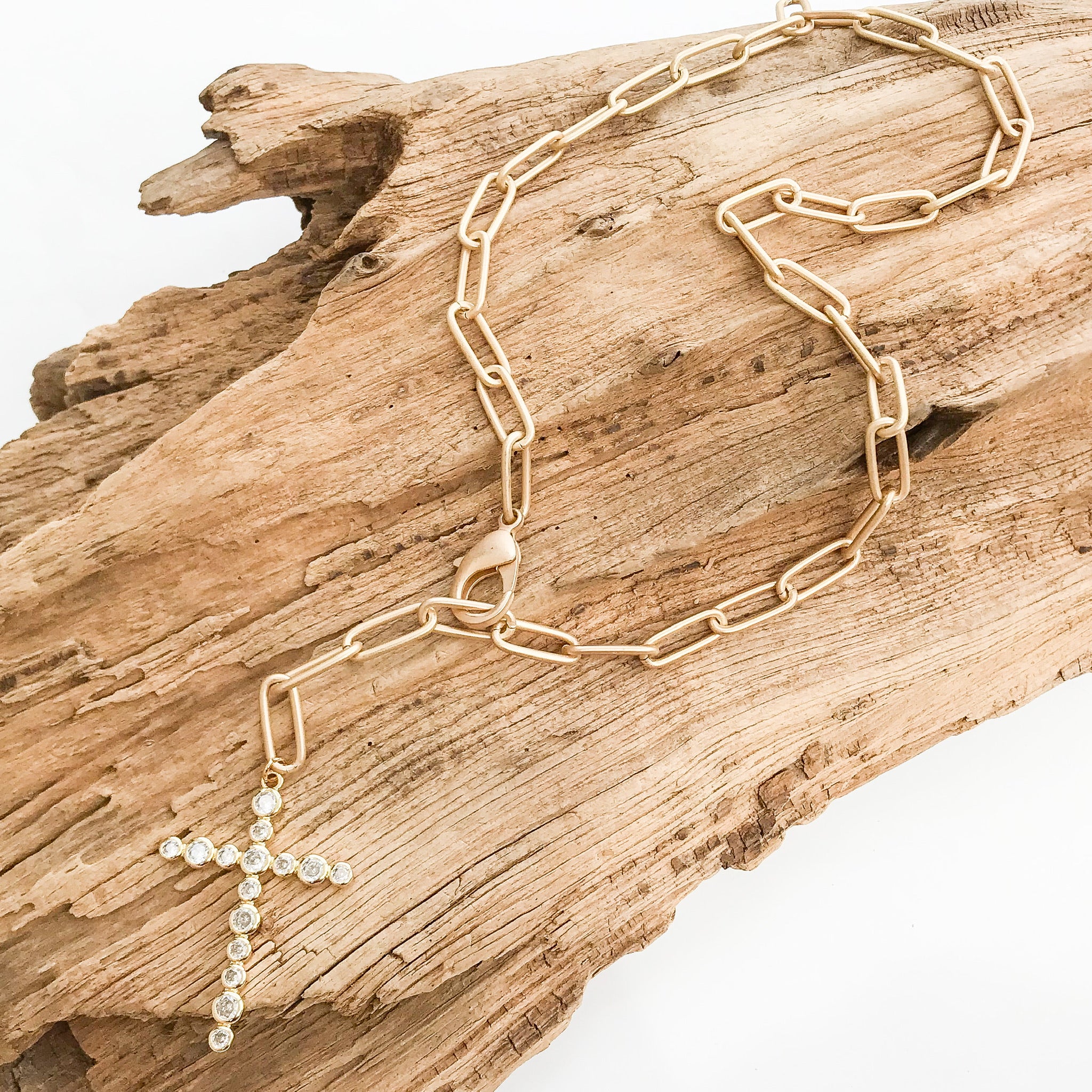 Adjustable Bubble CZ Cross