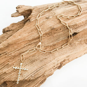 Adjustable Bubble CZ Cross