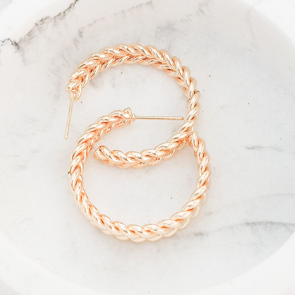 Rope Braided Hoops – Virtue Jewelry Design