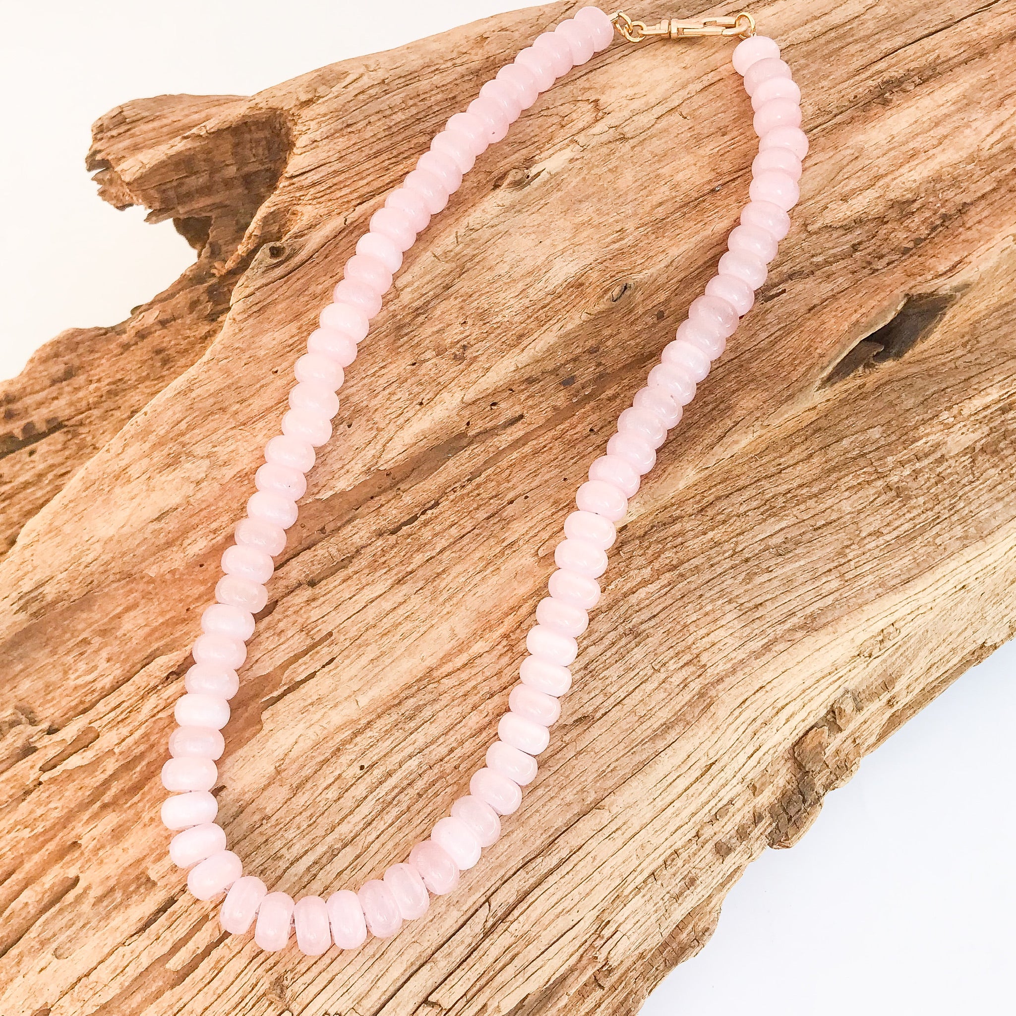 Rondelle Gemstone Layering Necklace 18”