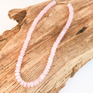 Rondelle Gemstone Layering Necklace 18”