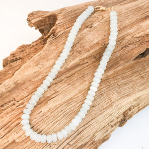 Rondelle Gemstone Layering Necklace 18”
