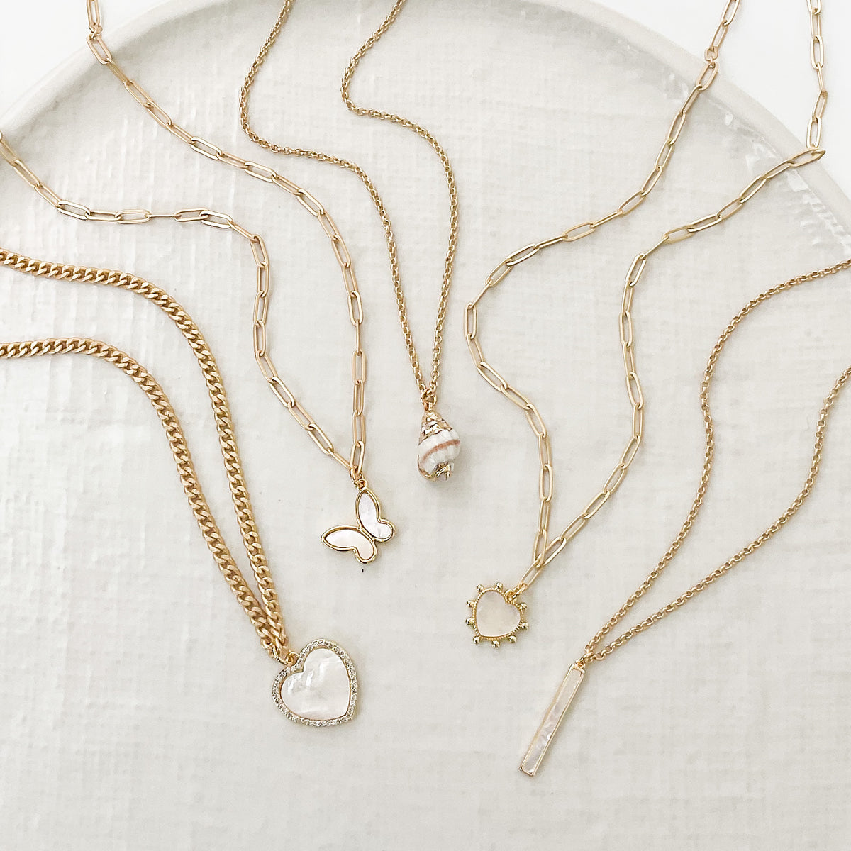 Small Chain w/ Shell Bar 16” – Virtue Jewelry Design
