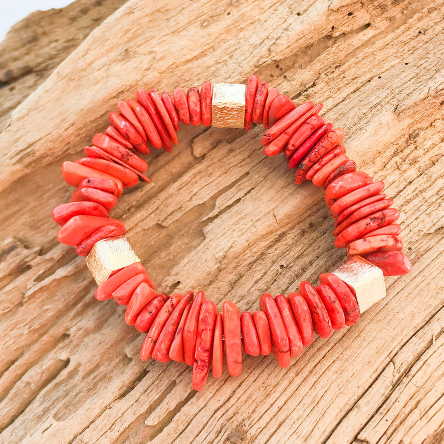 Chip Magnesite Colorblack Bracelet