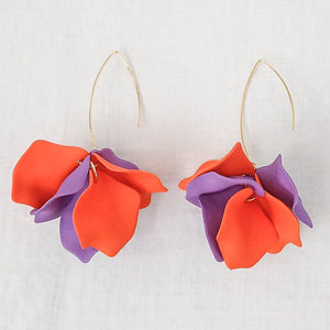 New Hyacinth Tiered Marquis Earrings