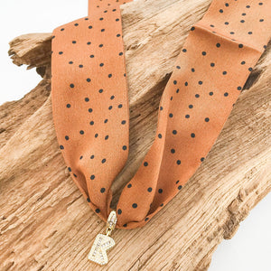 Rhinestone Monogram on Scarf