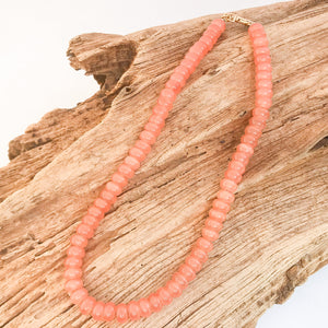 Rondelle Gemstone Layering Necklace 18”