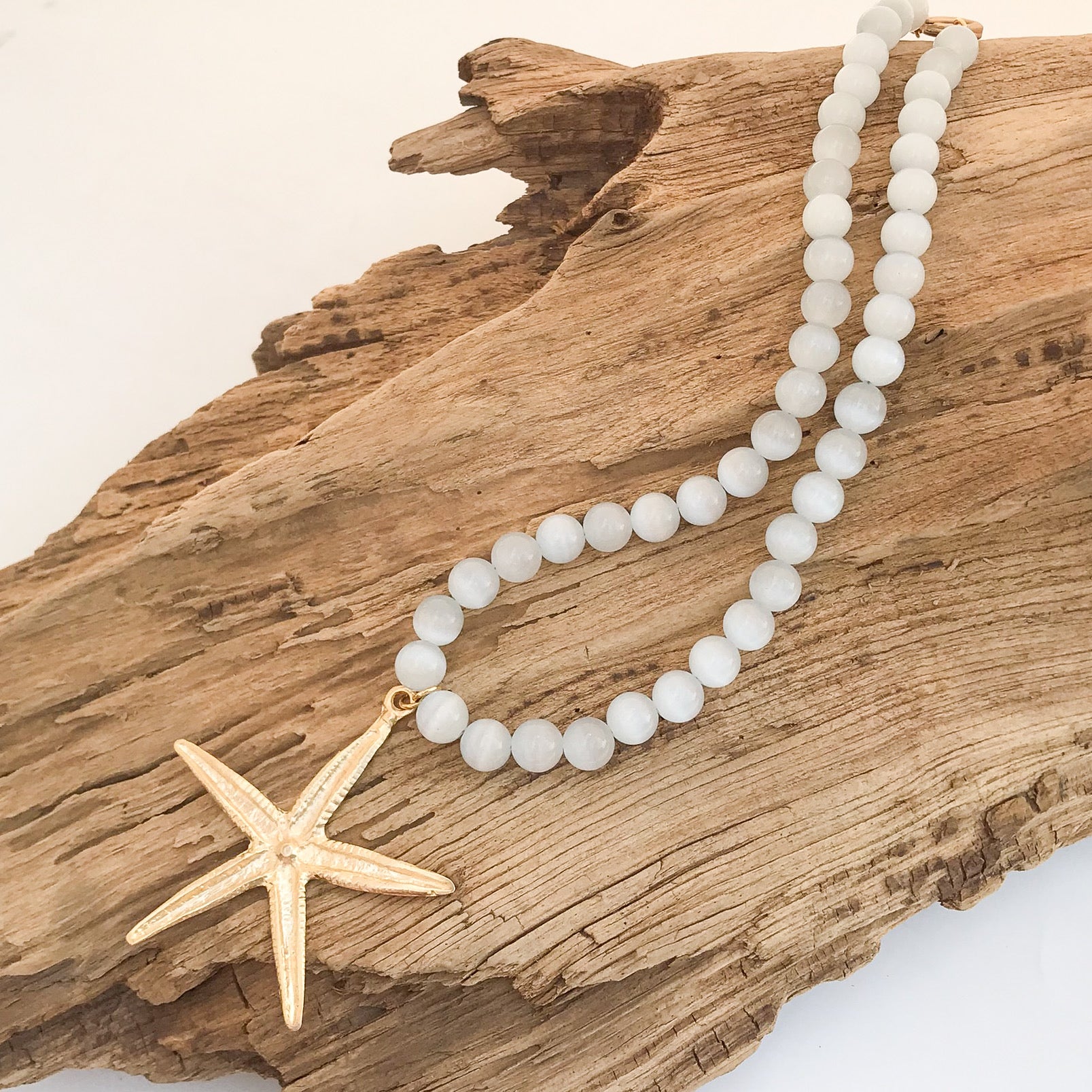 Starfish Gemstone Necklace