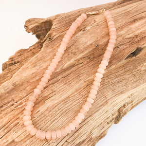 Rondelle Gemstone Layering Necklace 18”
