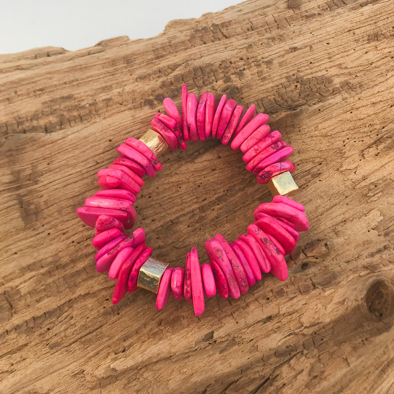 Chip Magnesite Colorblack Bracelet