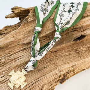 St Ben on Scarf Necklace