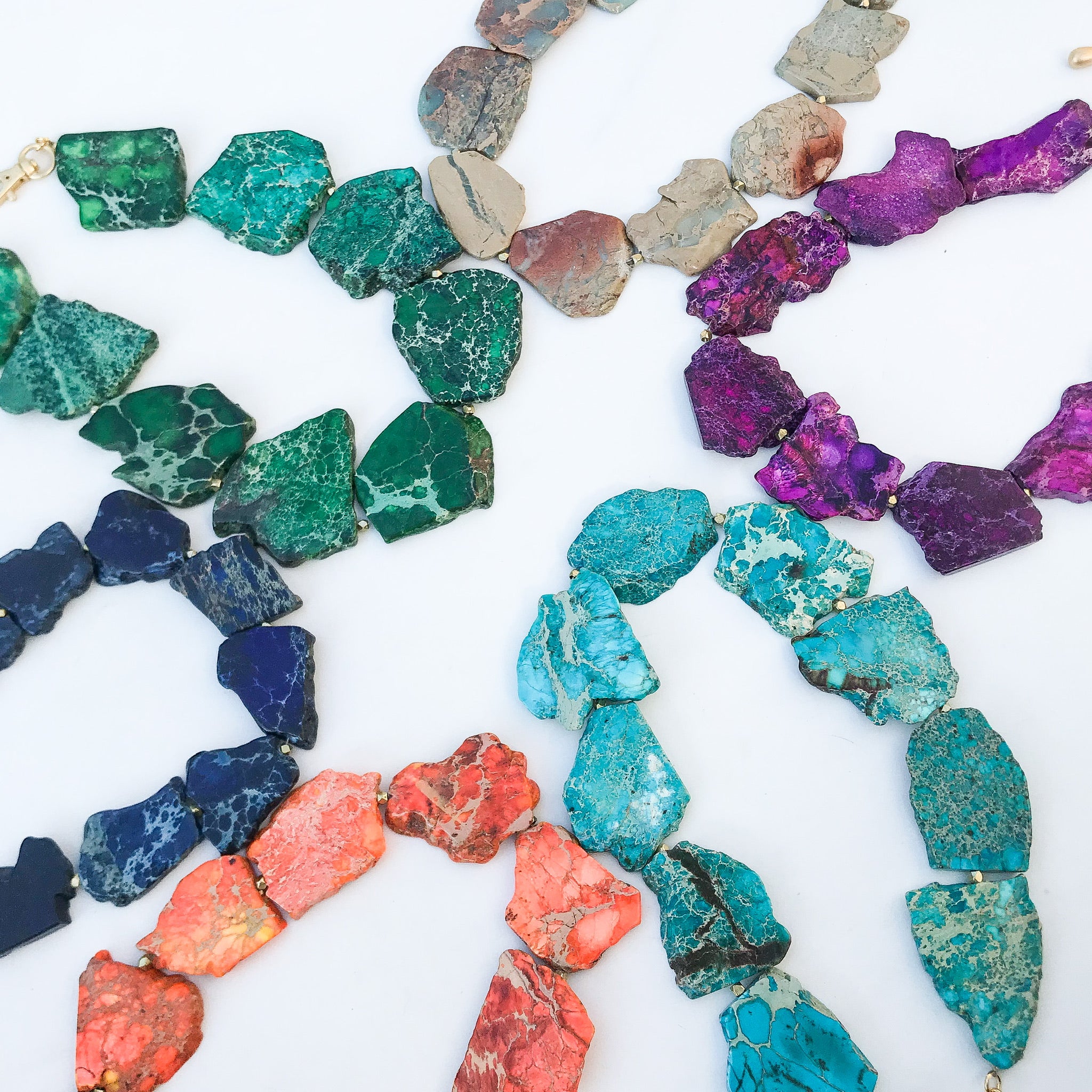 Gemstone Slab Necklace