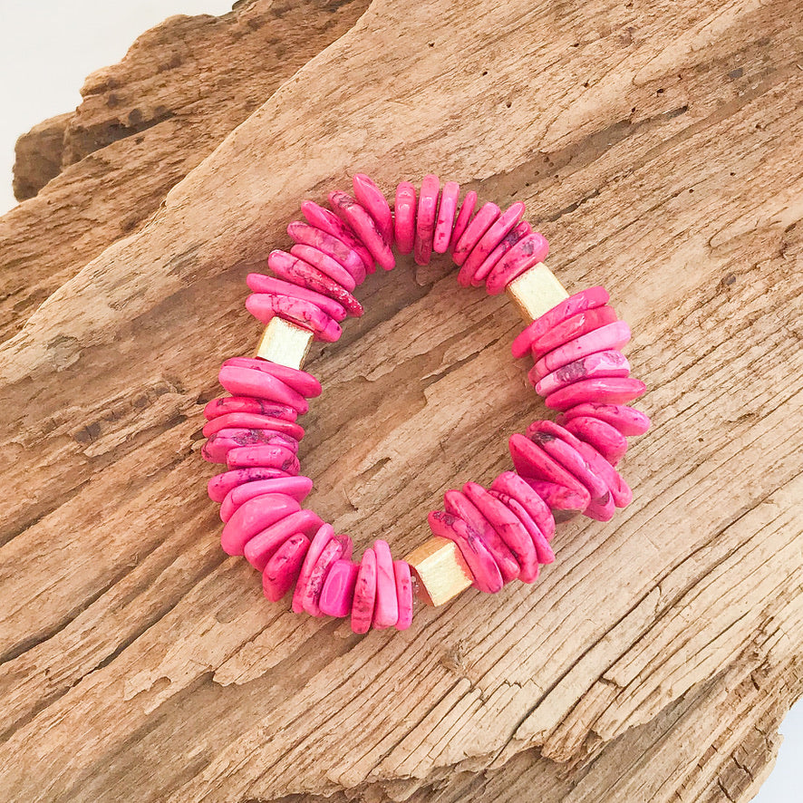 Chip Magnesite Colorblack Bracelet
