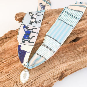 Football on Scarf Necklace