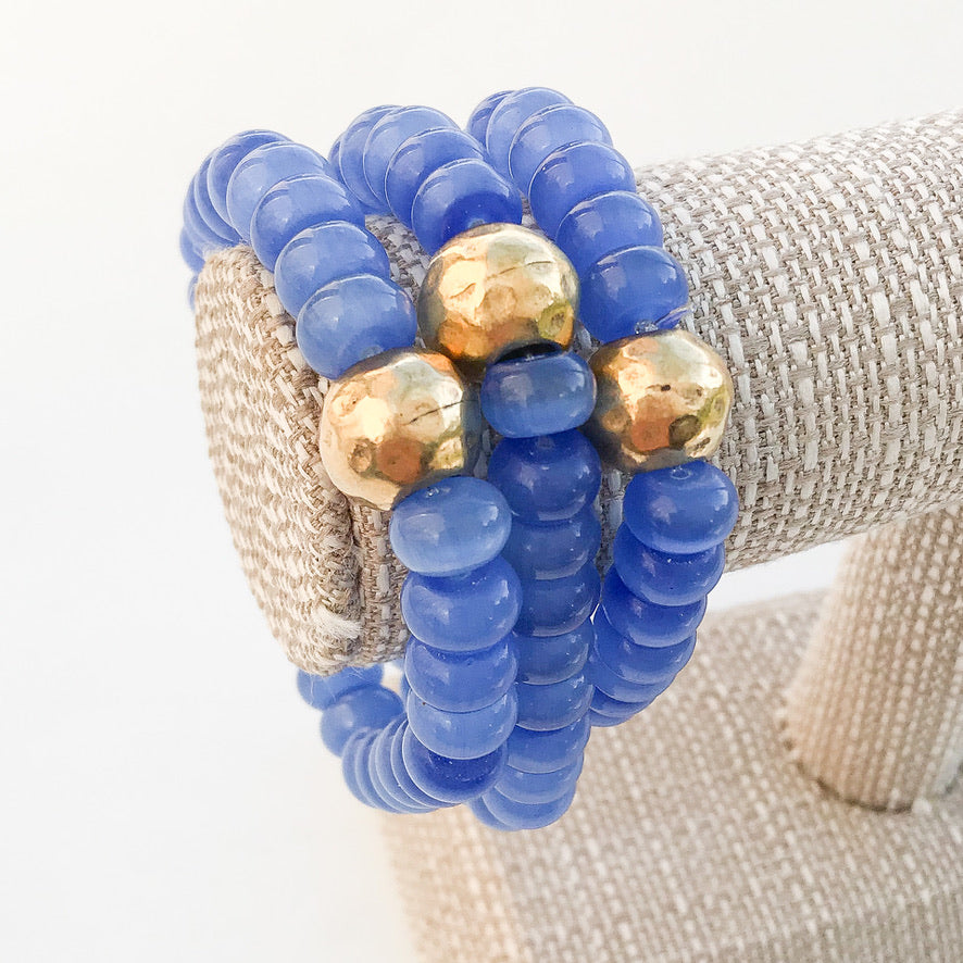 Rondelle Gemstone Ball Bracelet