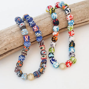 Printed Clay Layering Necklace