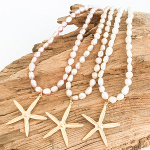 Starfish on Freshwater Pearls