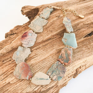 Gemstone Slab Necklace
