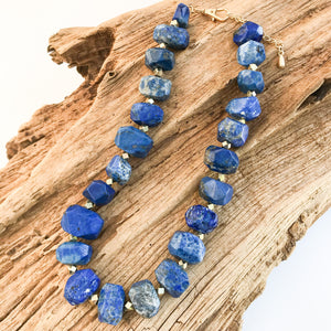 Chunk Statement Brass Necklace