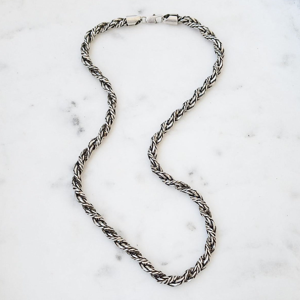 Large Twisted Rope Chain 18”