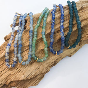 Glass Washer Necklace 18”