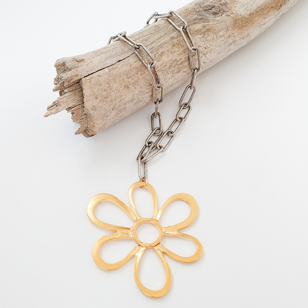 Abstract Daisy on XL Paperclip