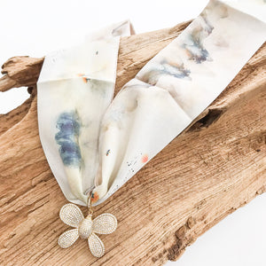 Butterfly on Scarf Necklace