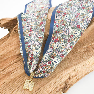 Rhinestone Monogram on Scarf