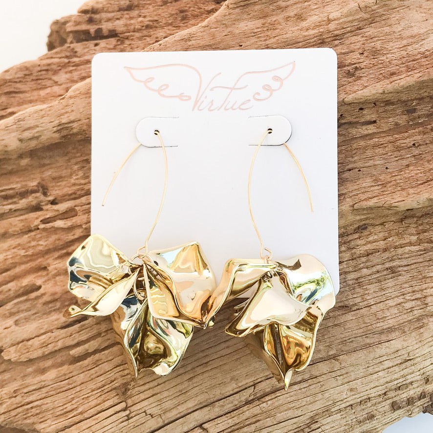 Hyacinth Tiered Marquis Earrings