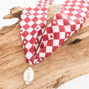 Football on Scarf Necklace