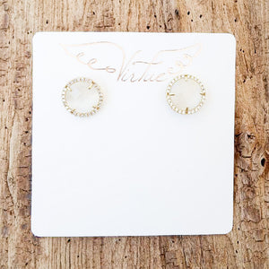 Gemstone CZ Stud