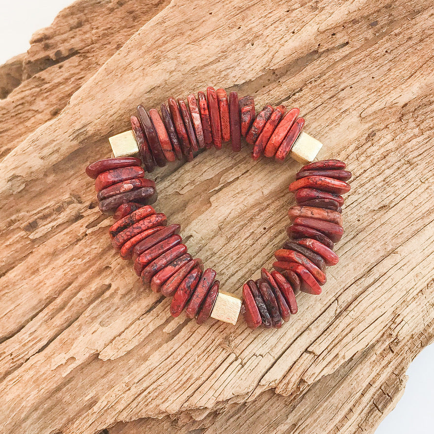 Chip Magnesite Colorblack Bracelet
