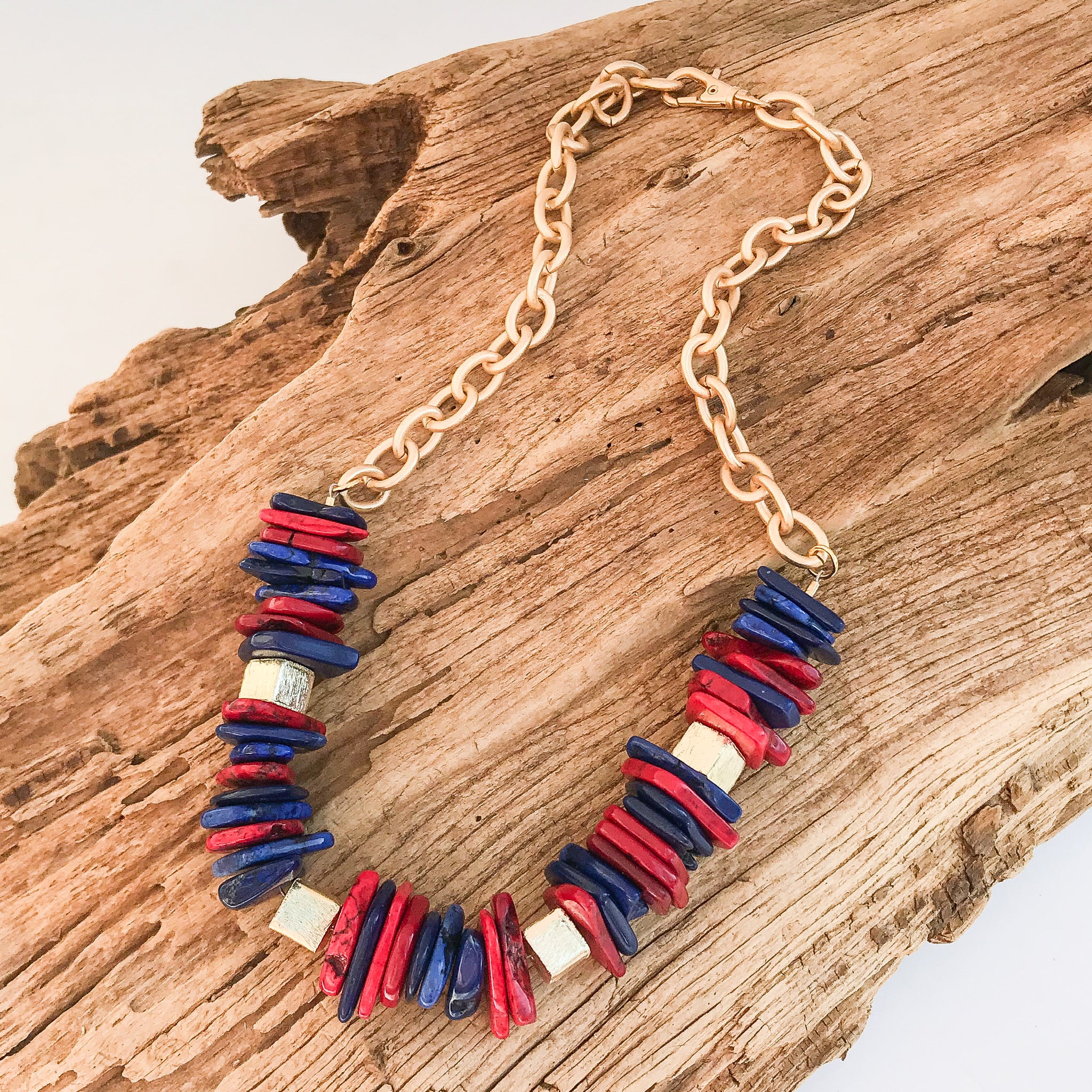 Chip Magnesite Necklace