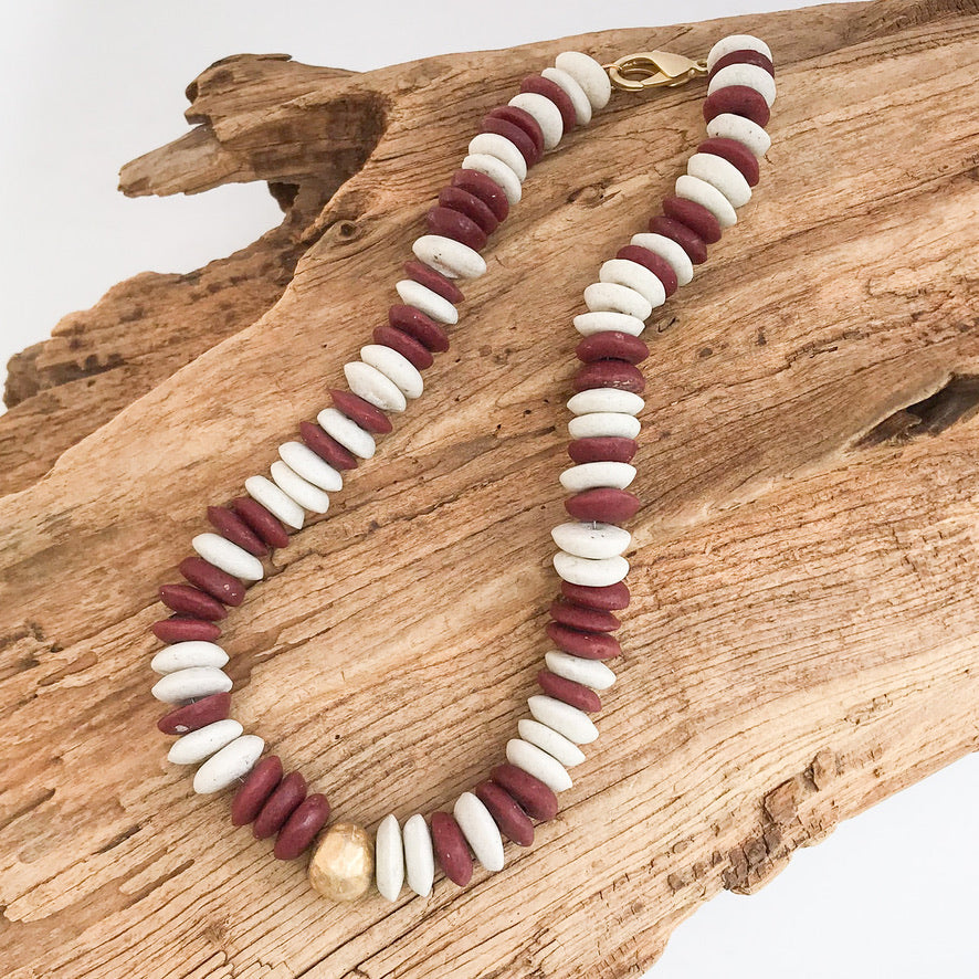 Heishi Clay Choker Necklace