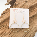 Half Moon Branch Hoop Earrings