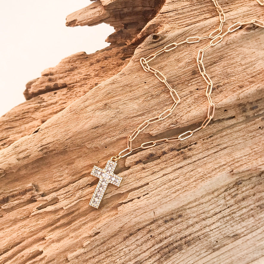 Tile Cross on 16” Paperclip