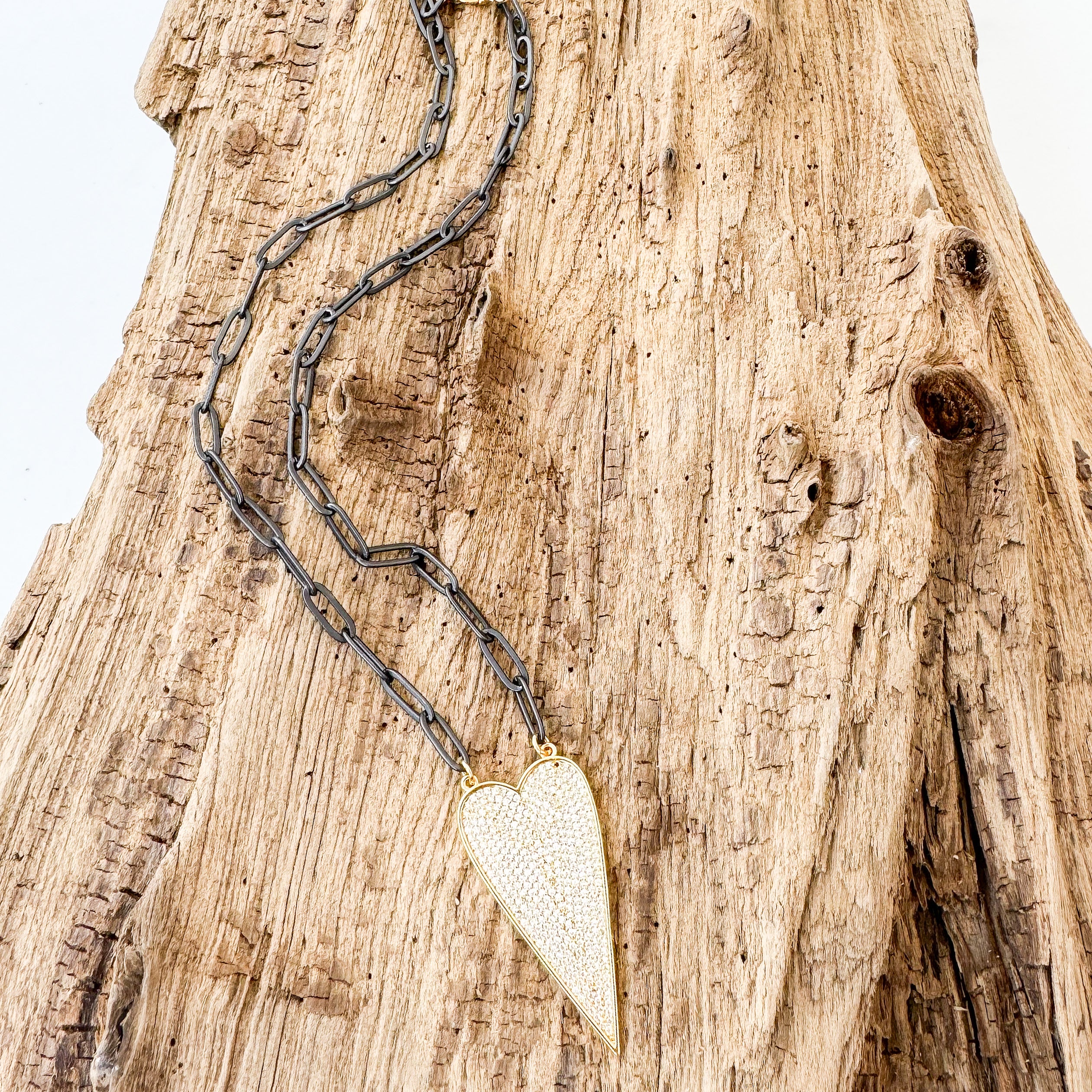 Dagger Heart on Large Paperclip