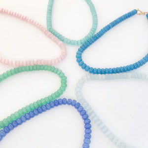 Rondelle Gemstone Layering Necklace 18”