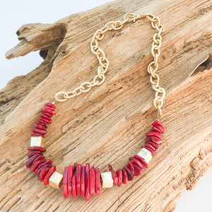 Chip Magnesite Necklace